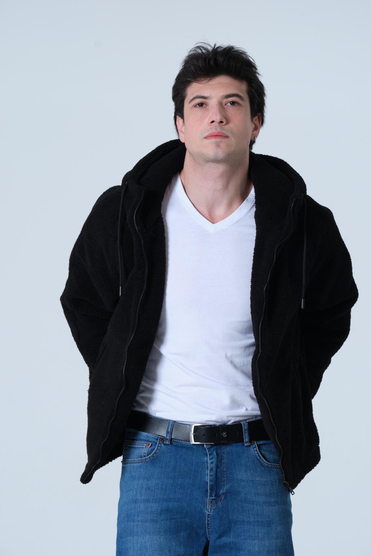 ERKEK MONT Erkek Oversize Peluş Mont