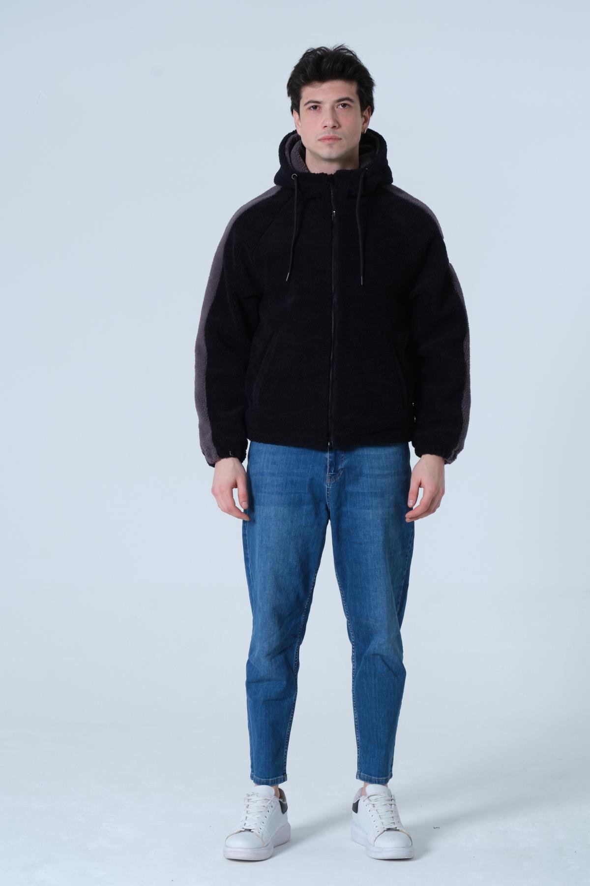 ERKEK MONT Erkek Oversize Peluş Mont
