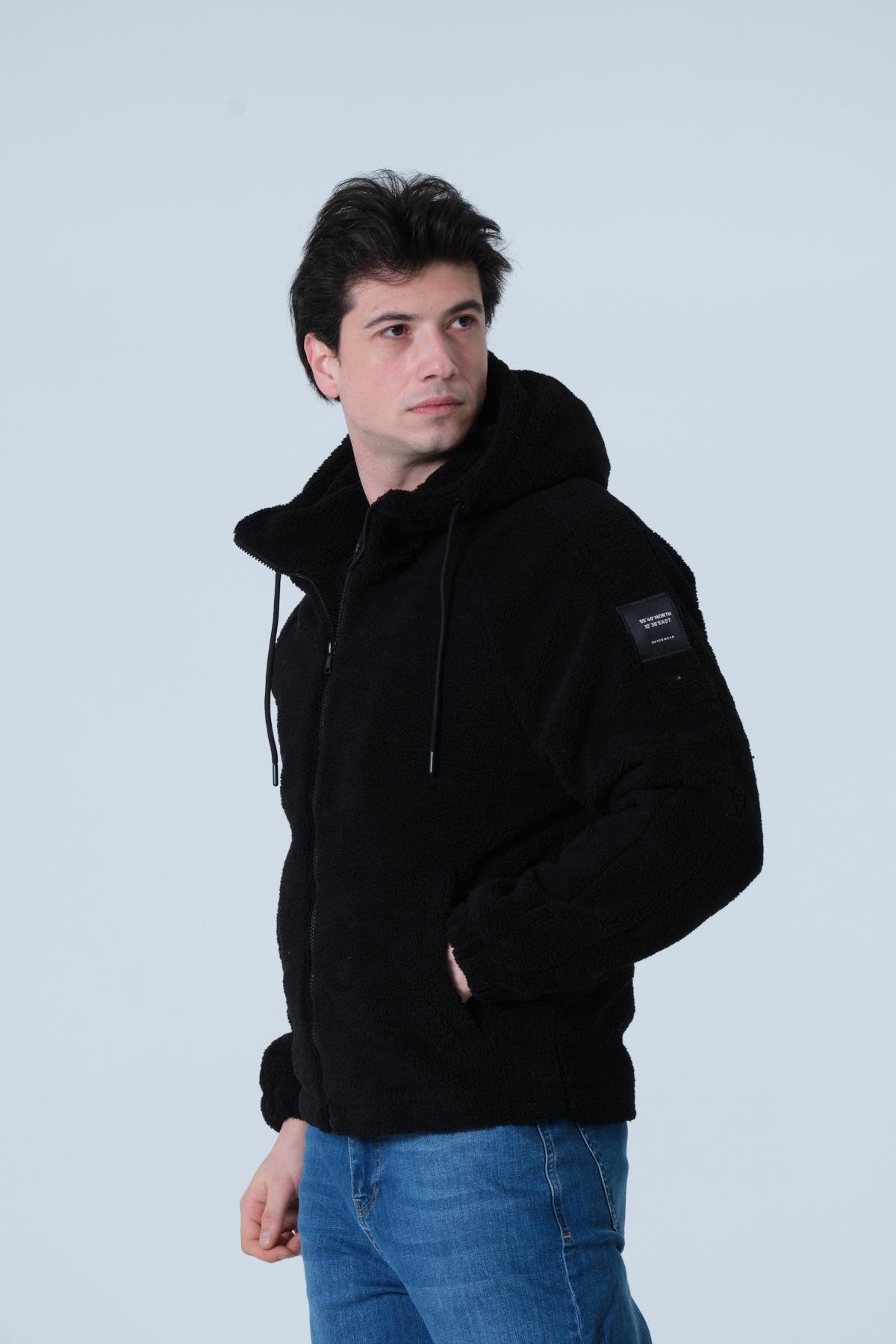 ERKEK MONT Erkek Oversize Peluş Mont