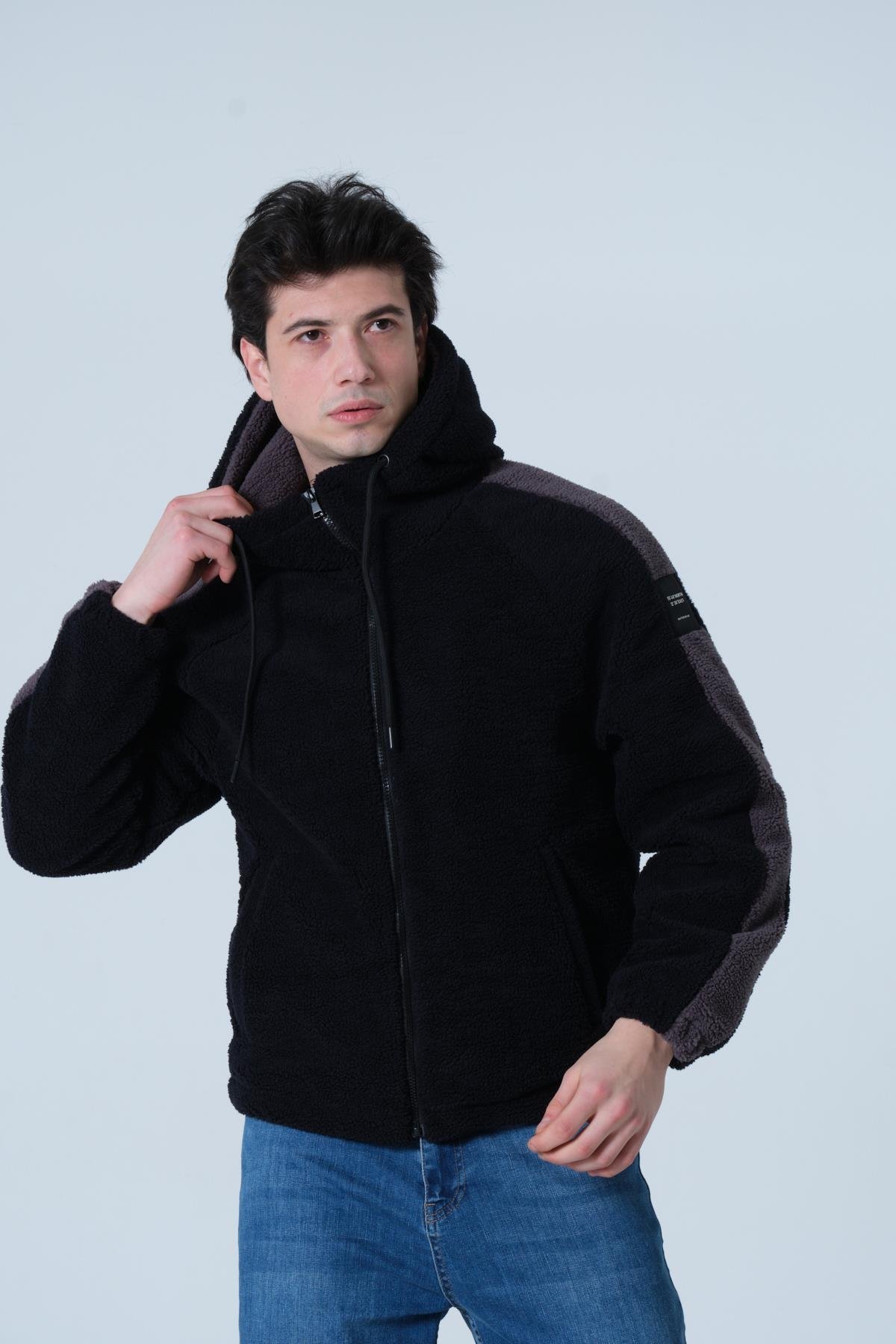ERKEK MONT Erkek Oversize Peluş Mont