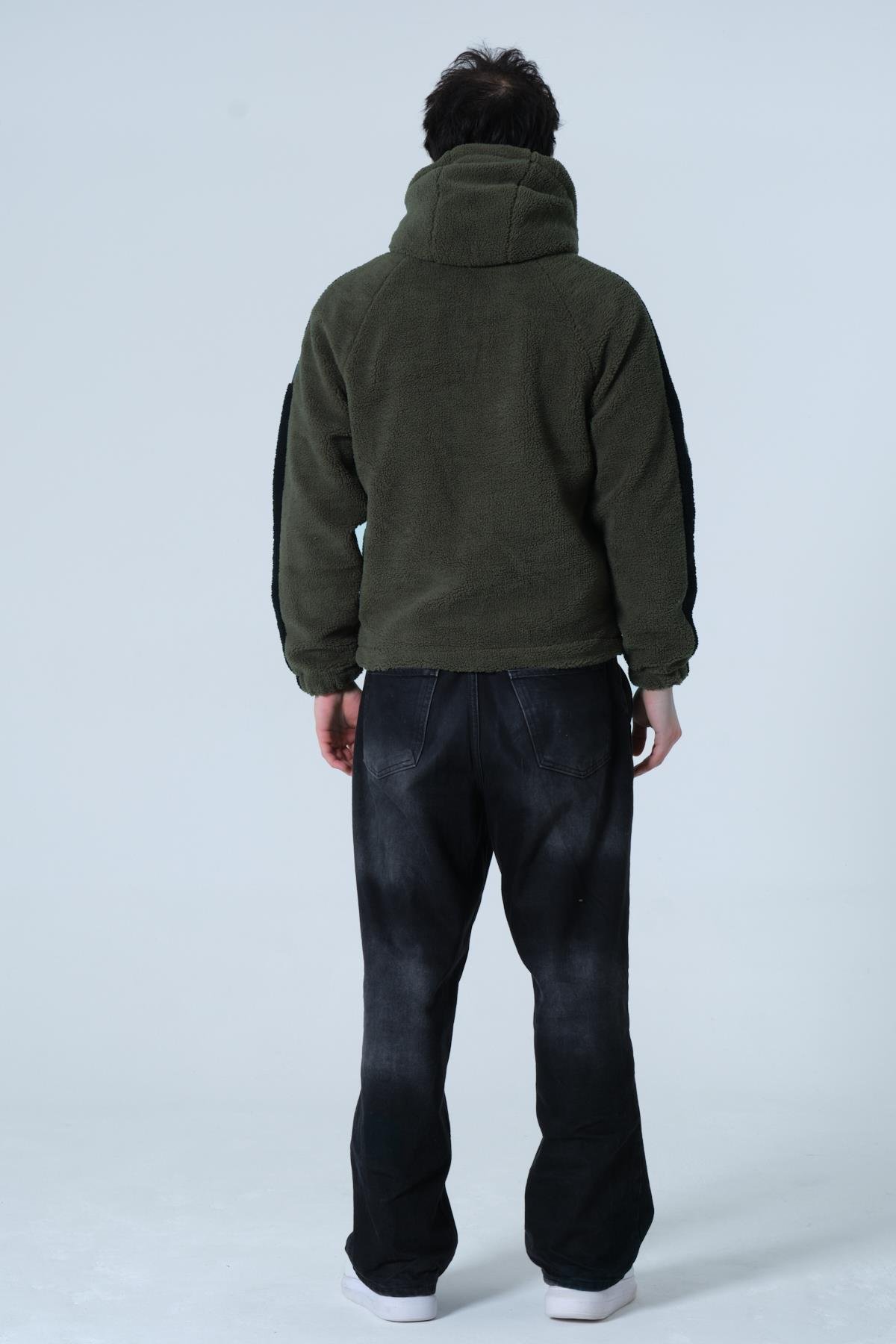 ERKEK MONT Erkek Oversize Peluş Mont