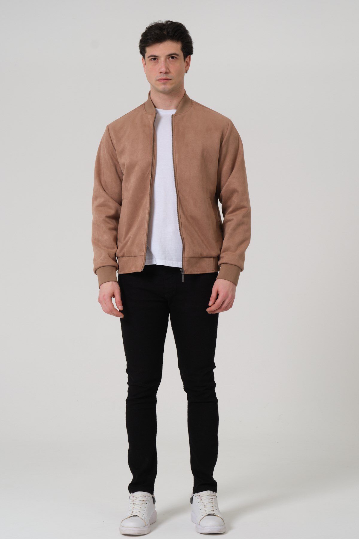 ERKEK MONT Erkek Süet Bomber Mont