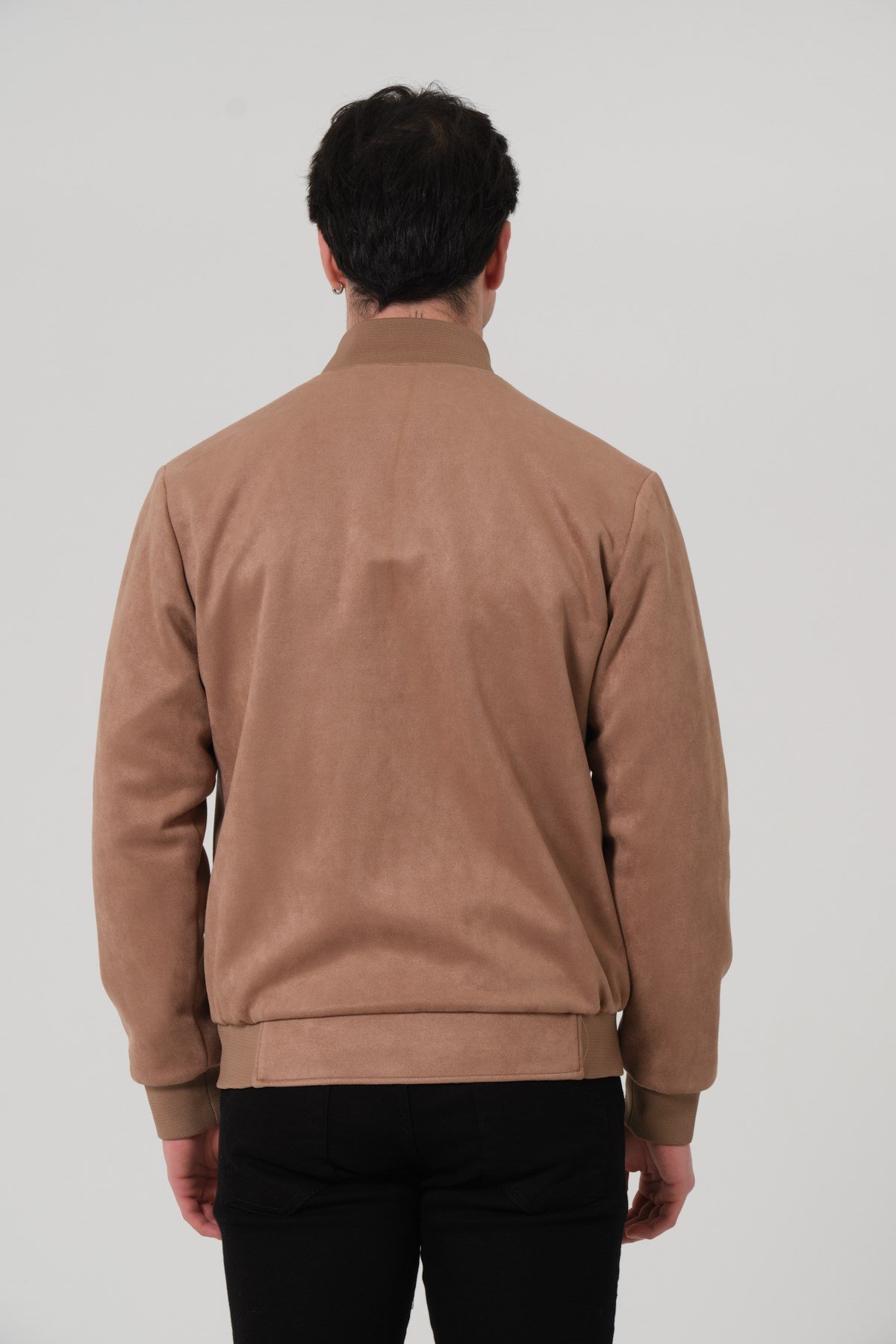 ERKEK MONT Erkek Süet Bomber Mont
