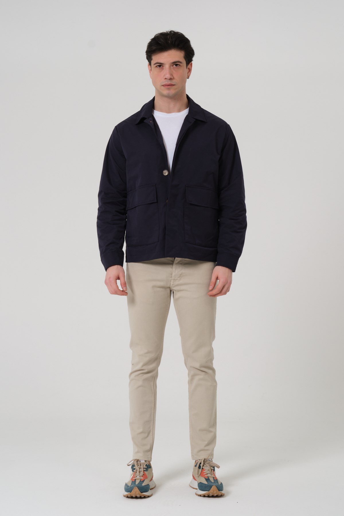 ERKEK MONT Polo Yaka Torba Cep Erkek Mont