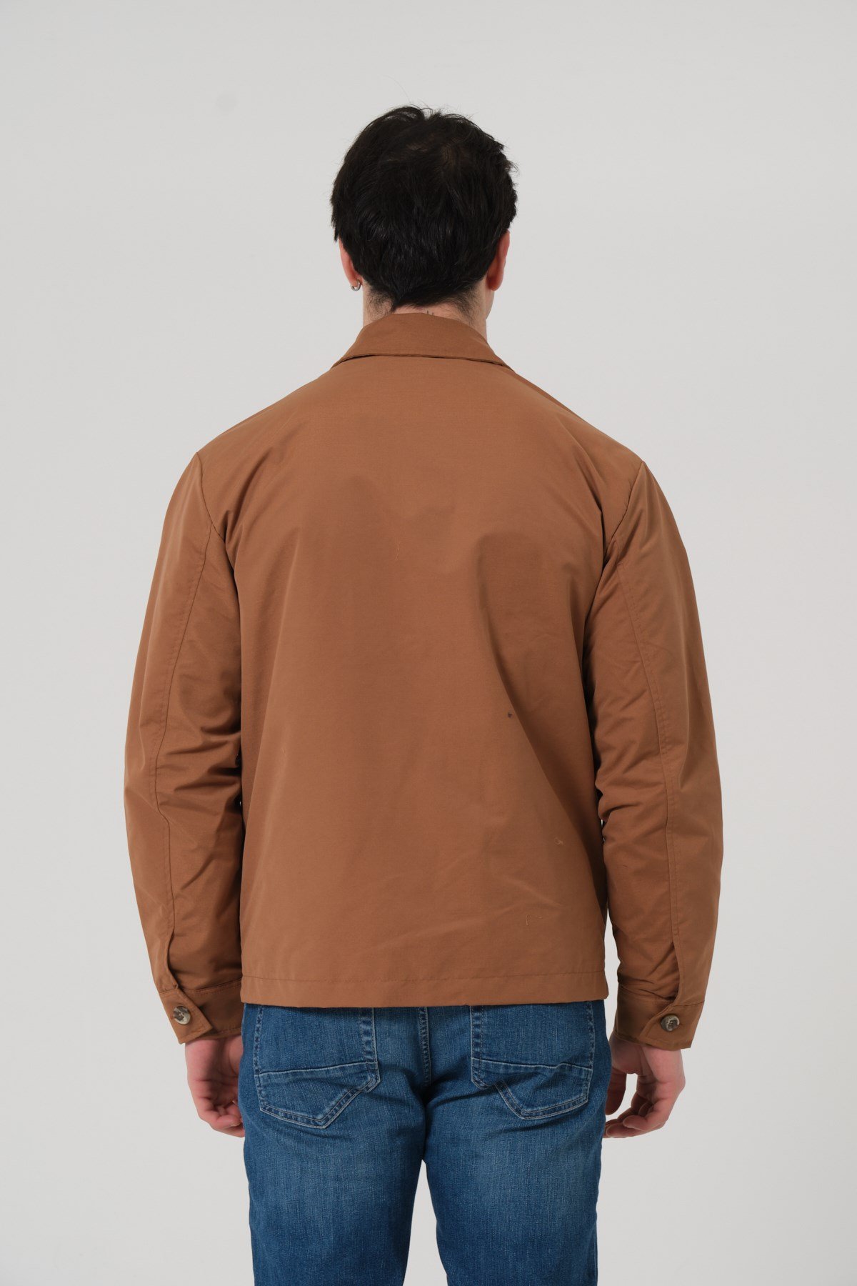 ERKEK MONT Polo Yaka Torba Cep Erkek Mont