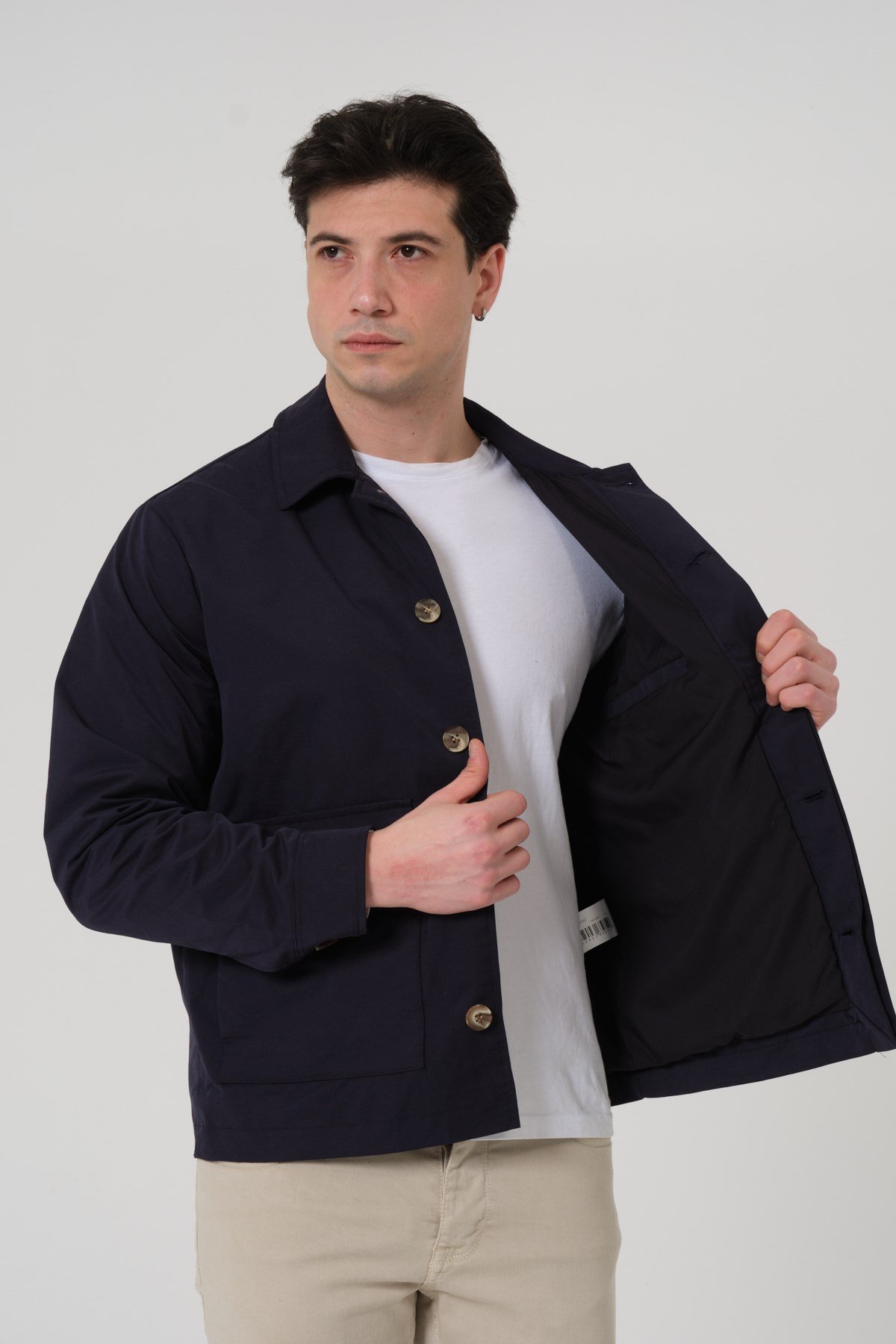 ERKEK MONT Polo Yaka Torba Cep Erkek Mont
