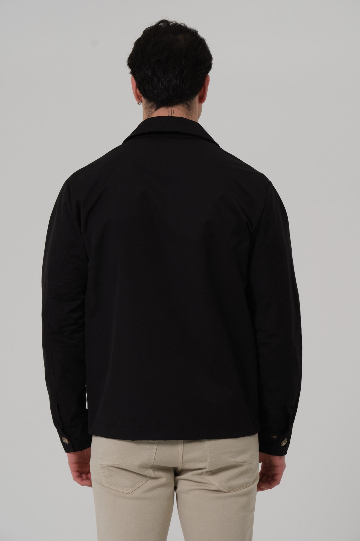 ERKEK MONT Polo Yaka Torba Cep Erkek Mont