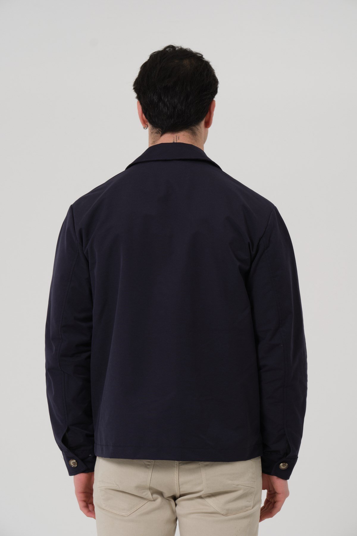 ERKEK MONT Polo Yaka Torba Cep Erkek Mont