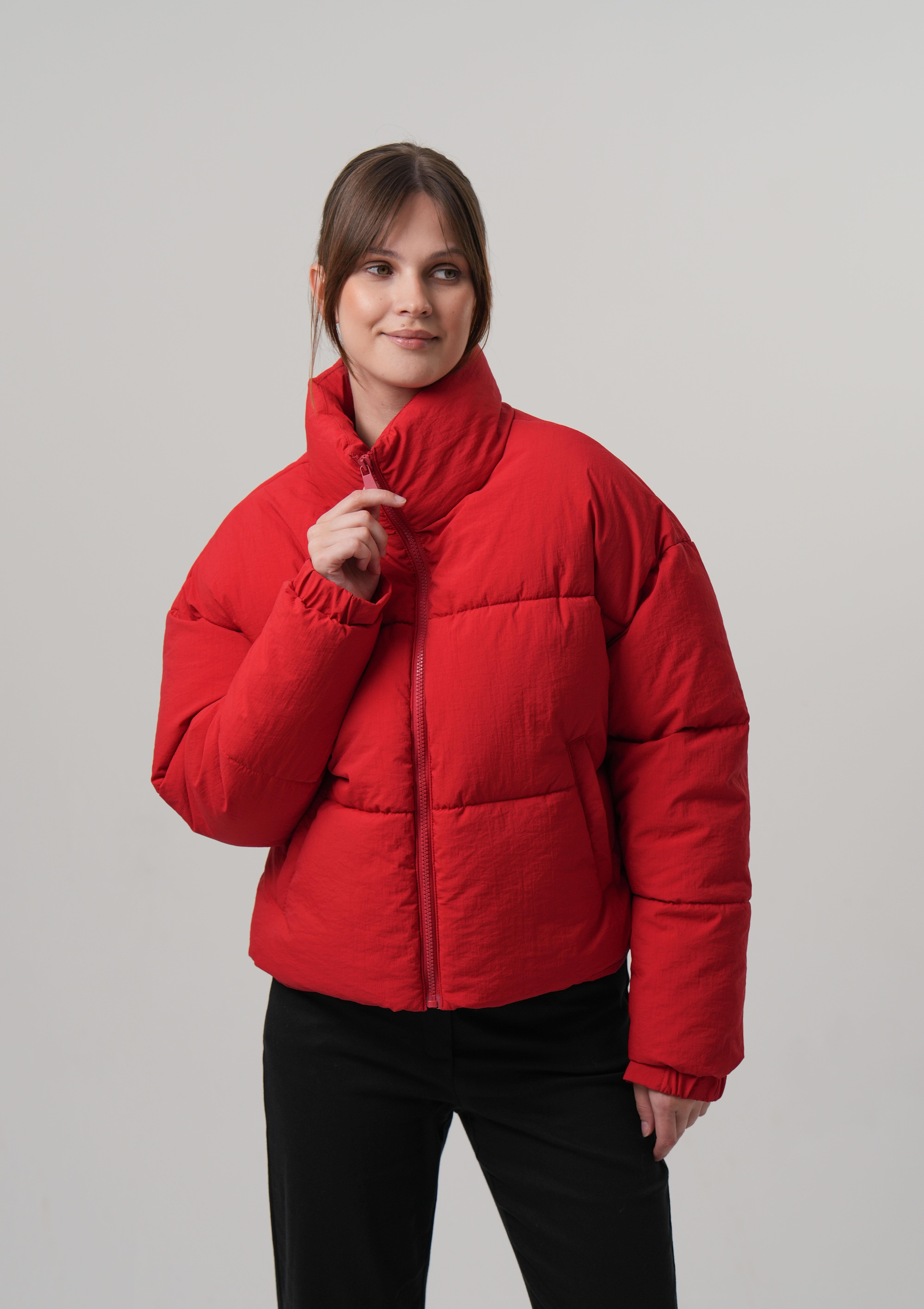 KADIN MONT Şişme Kadın Crop Mont