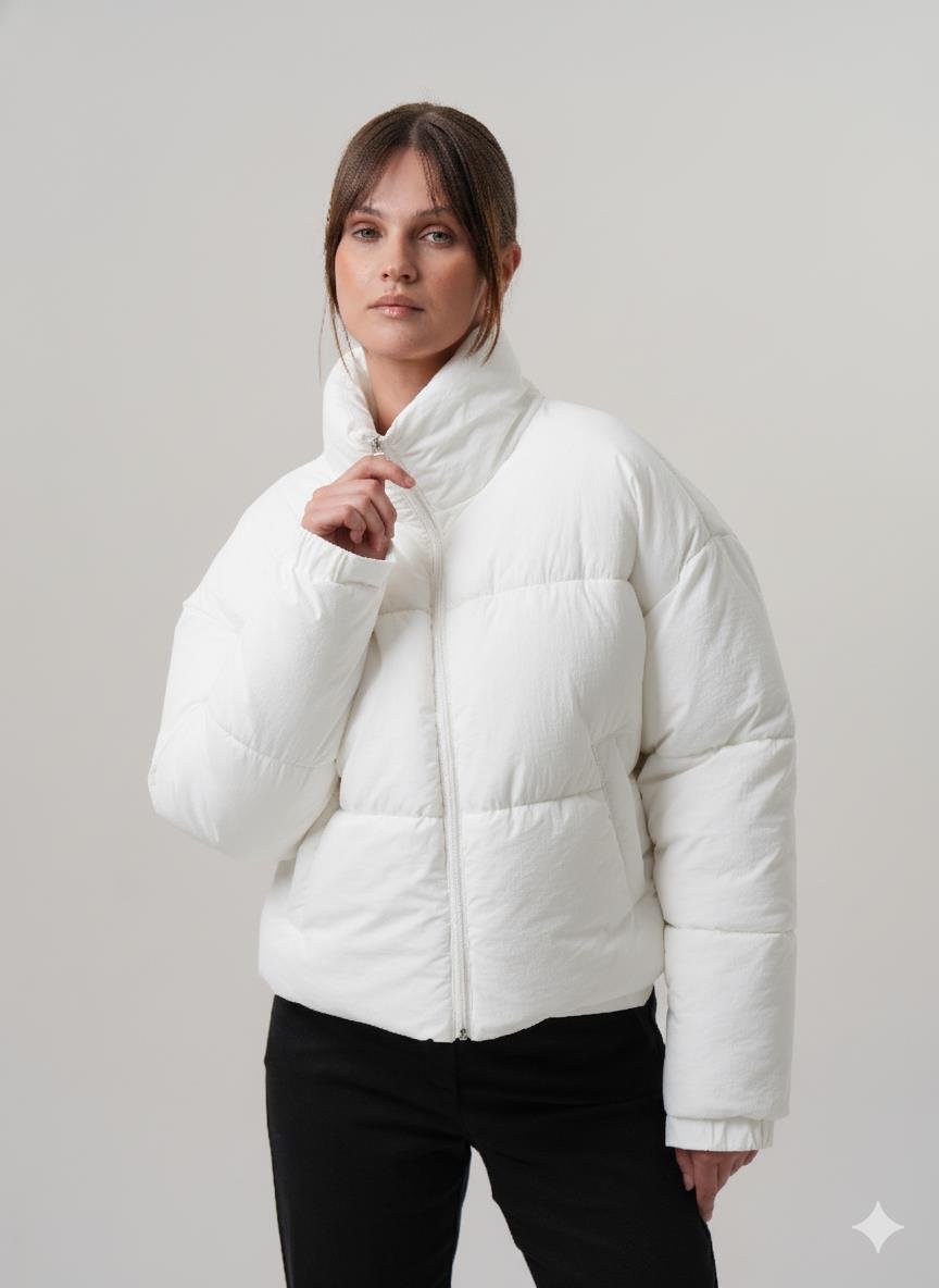 KADIN MONT Şişme Kadın Crop Mont