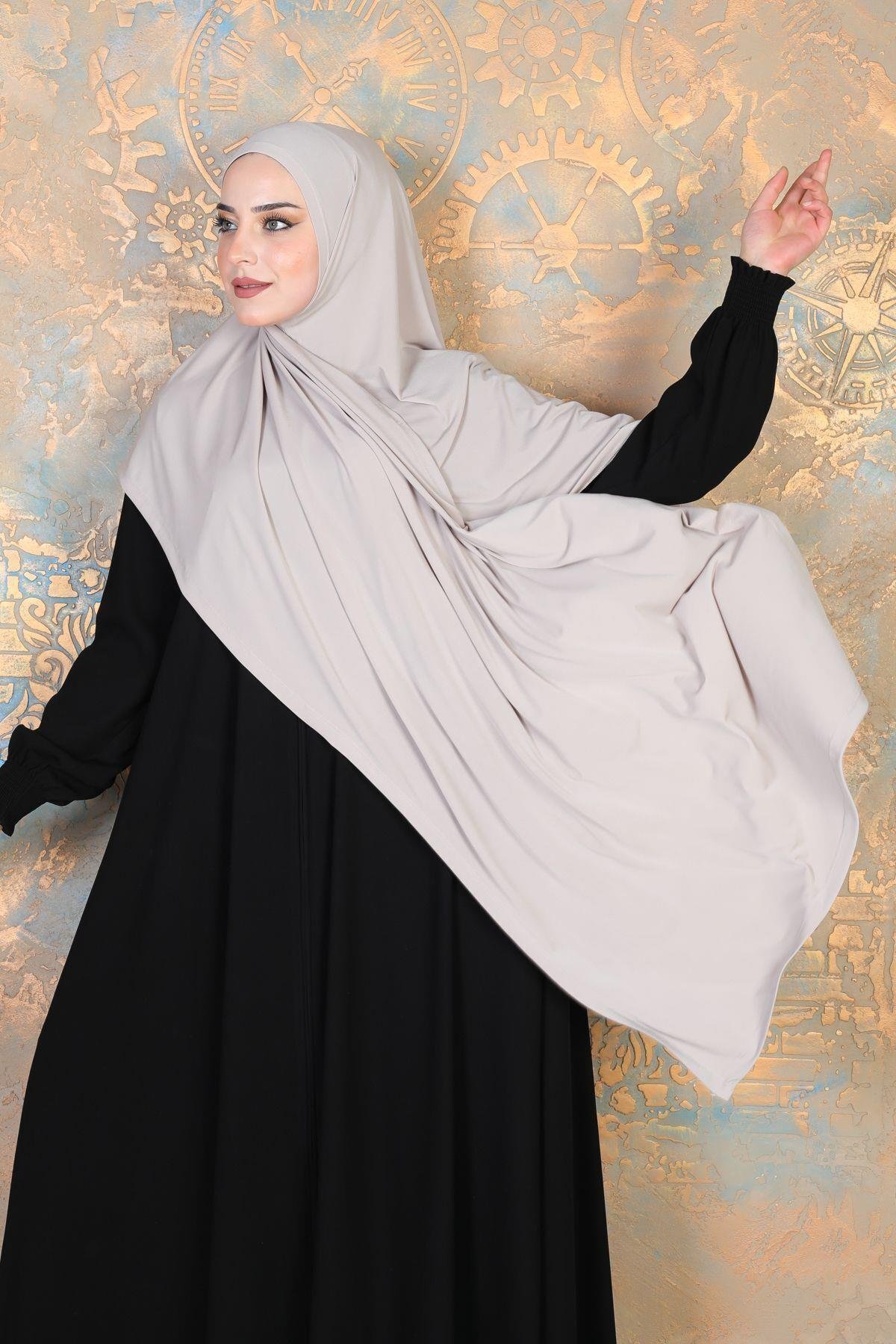 Hijab şal vizon
