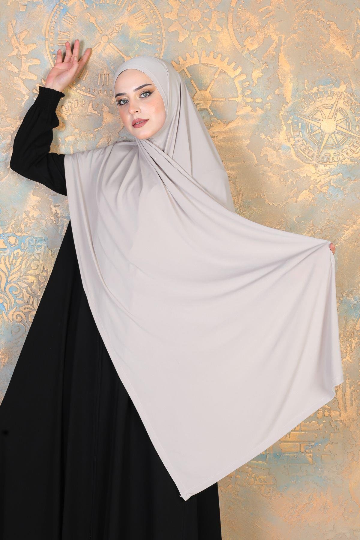 Hijab şal vizon