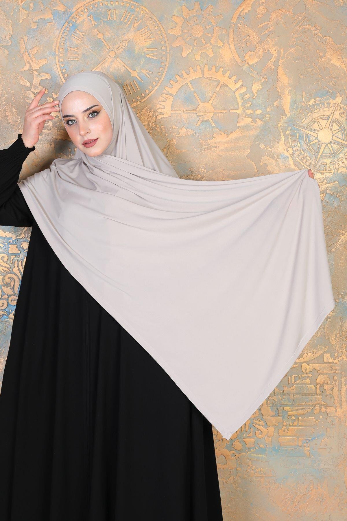 Hijab şal vizon
