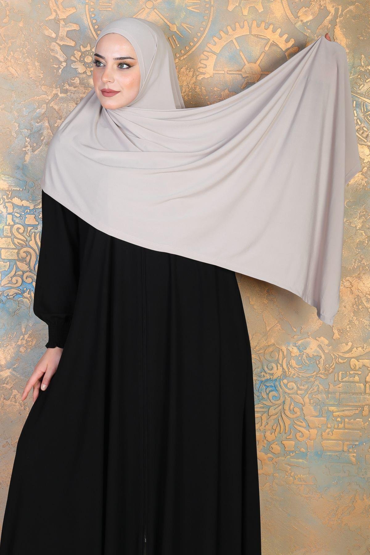 Hijab şal vizon