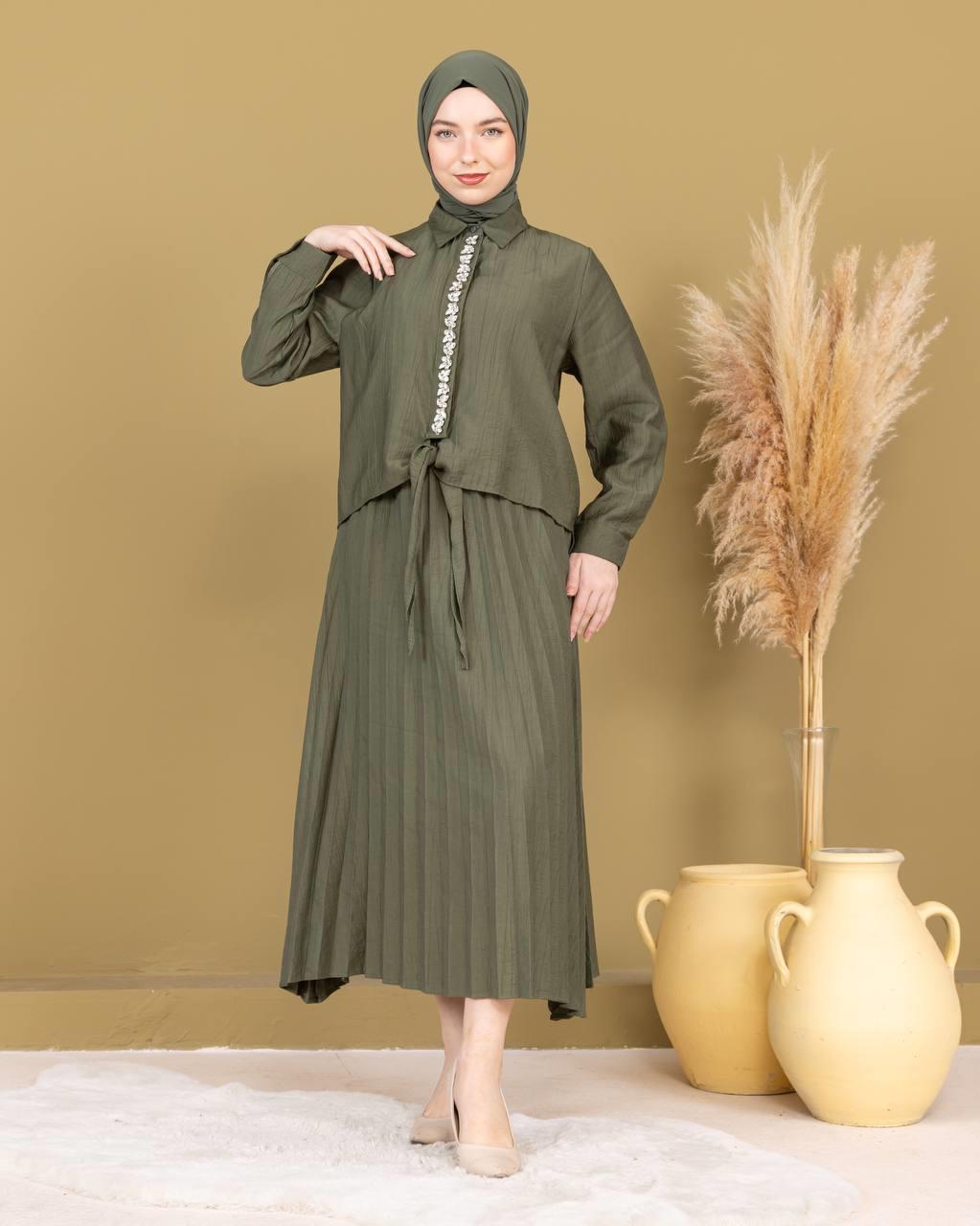 Sayra Shawl Etekli Takım