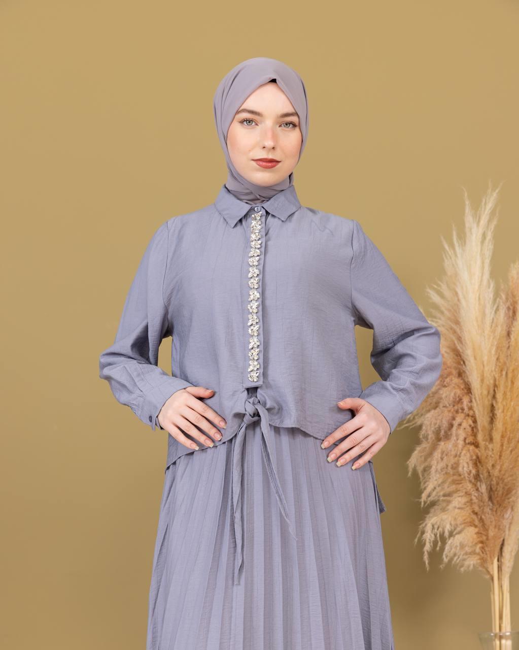 Sayra Shawl Etekli Takım