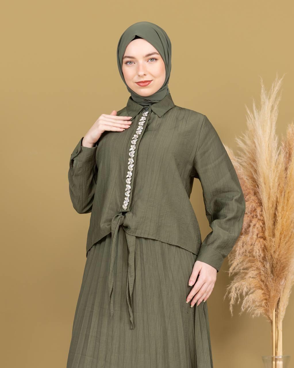 Sayra Shawl Etekli Takım