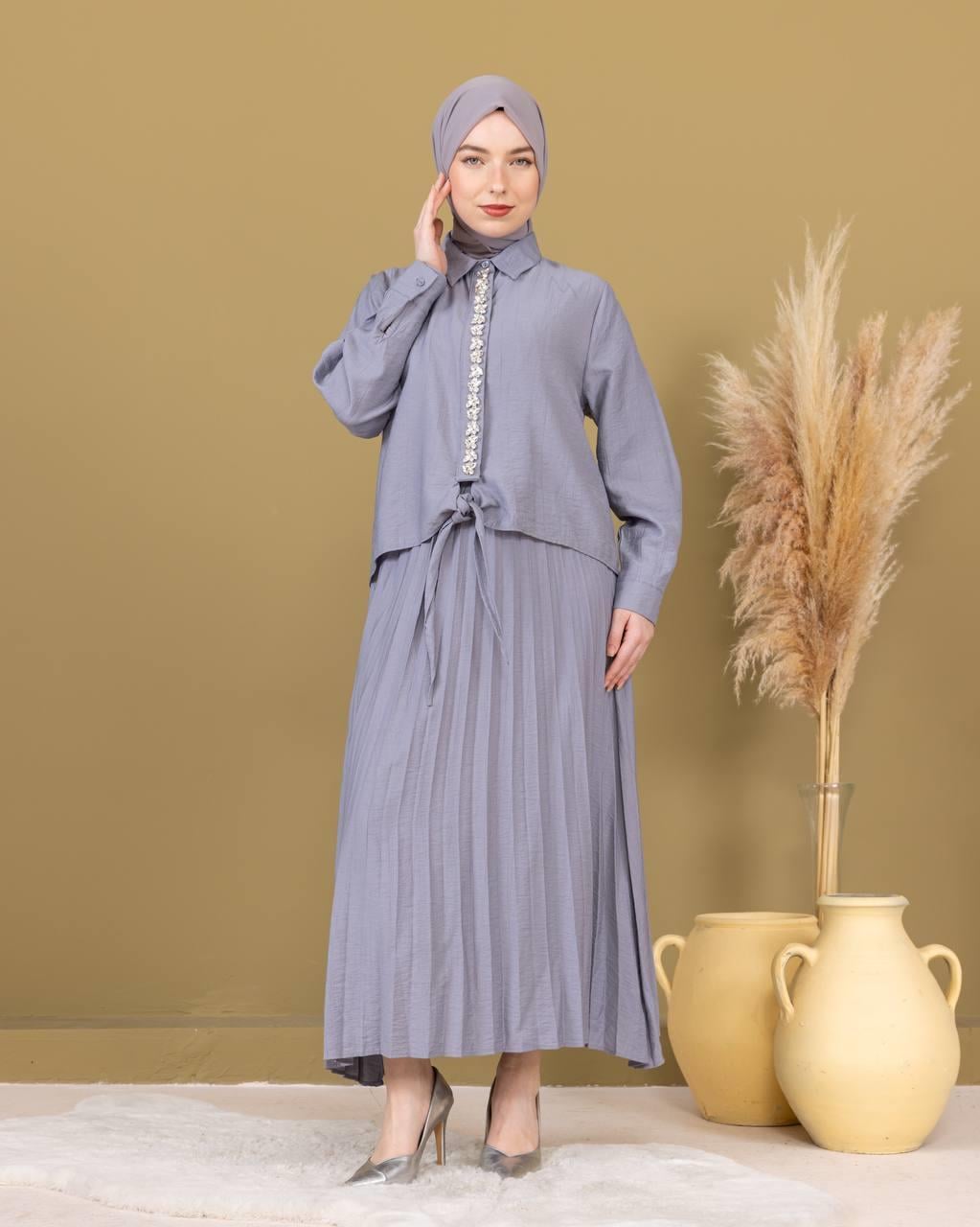 Sayra Shawl Etekli Takım