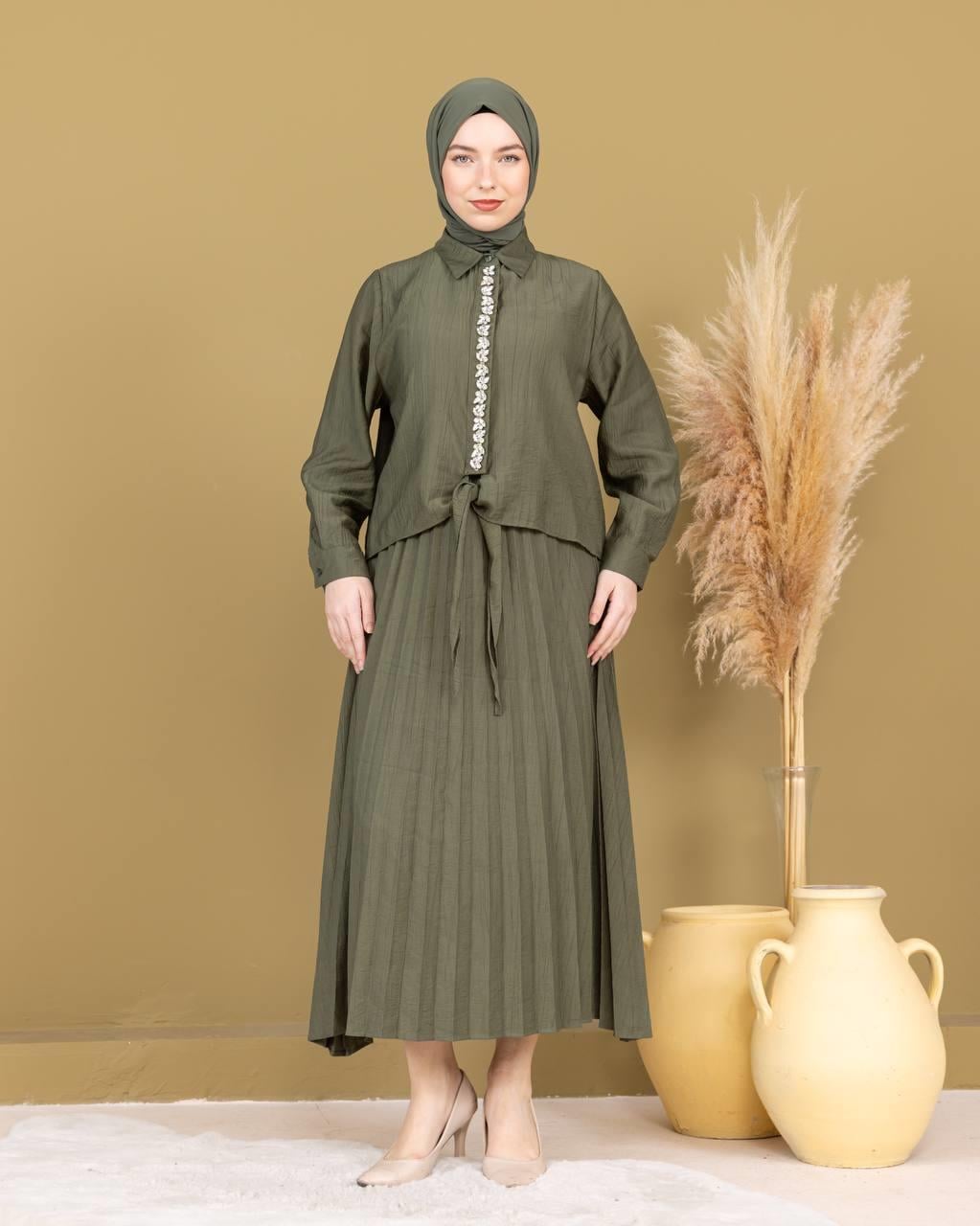 Sayra Shawl Etekli Takım