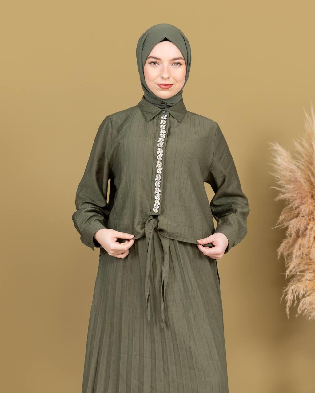 Sayra Shawl Etekli Takım