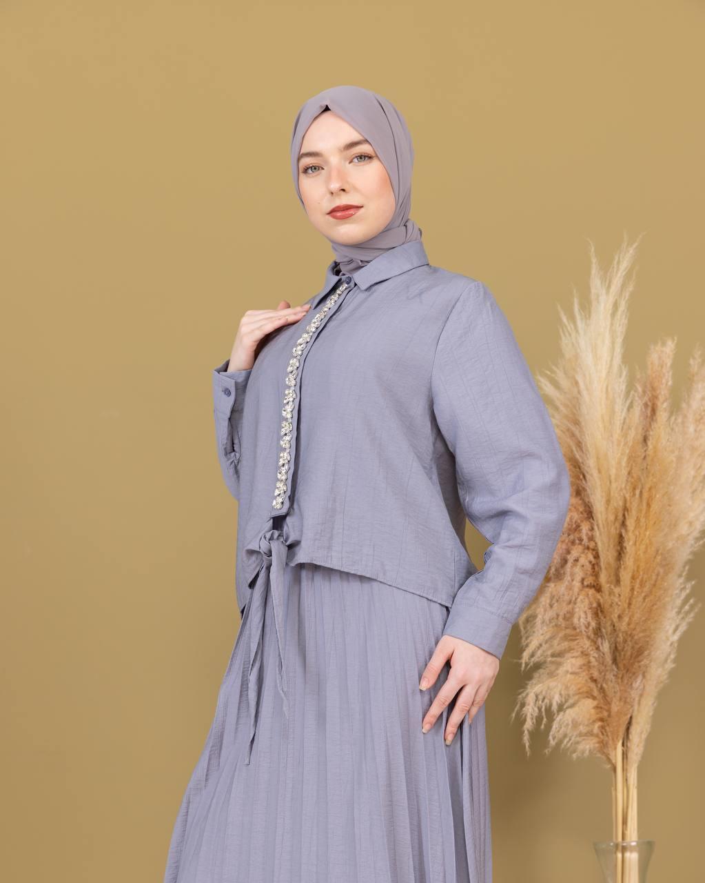 Sayra Shawl Etekli Takım