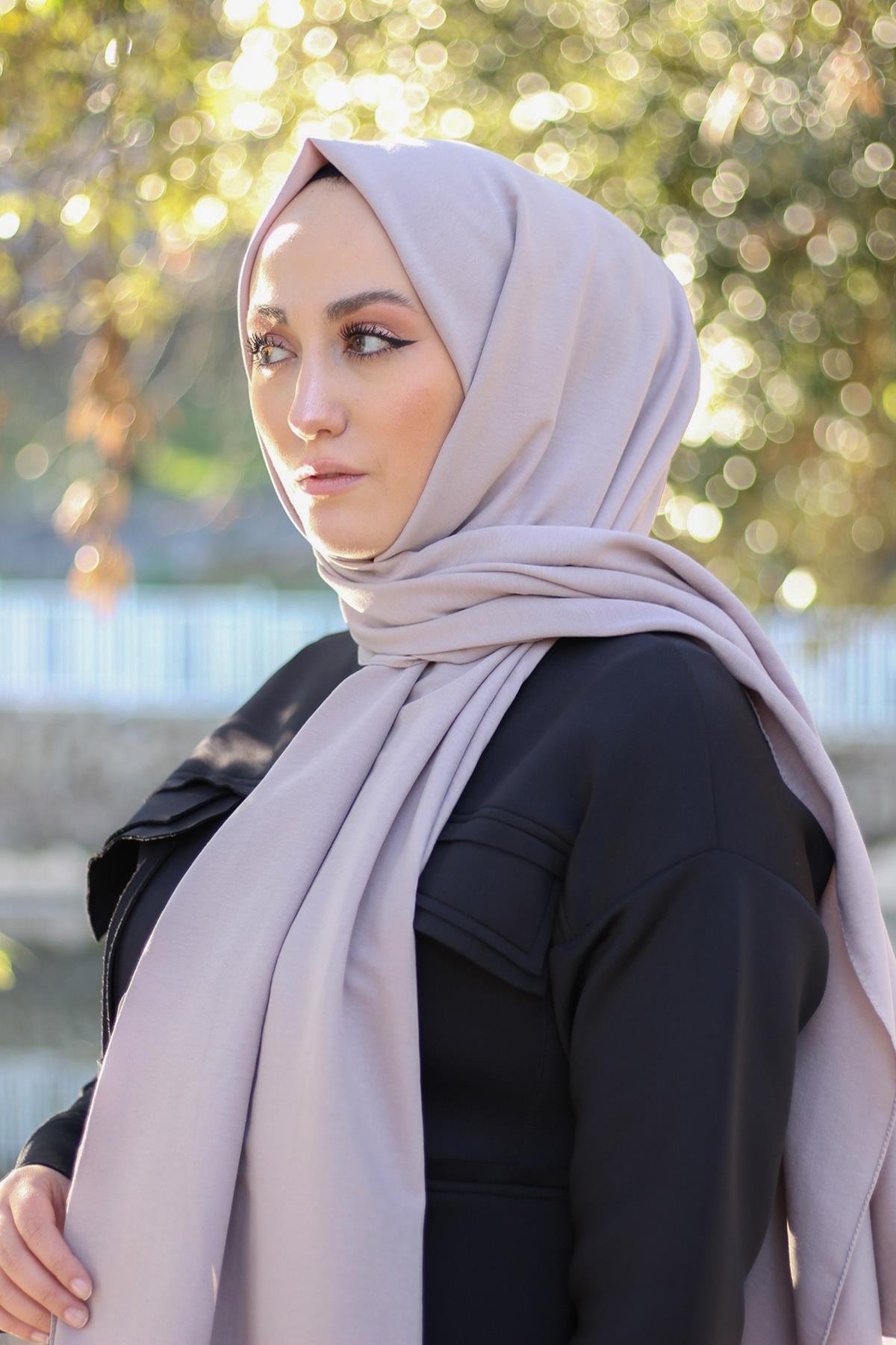 Sayra Shawl kadın krem caz şal SYR001