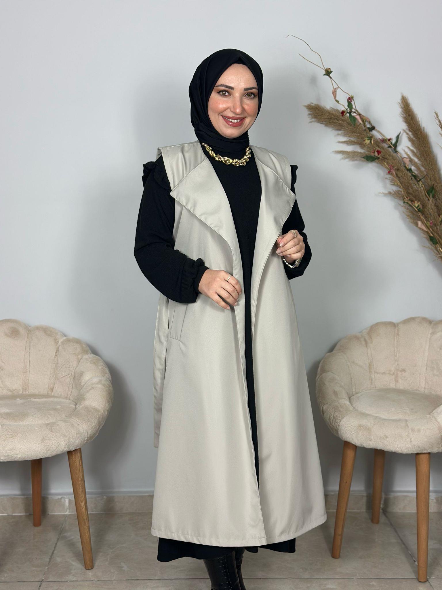 Sayra Shawl Kadın Krem Trençkot 