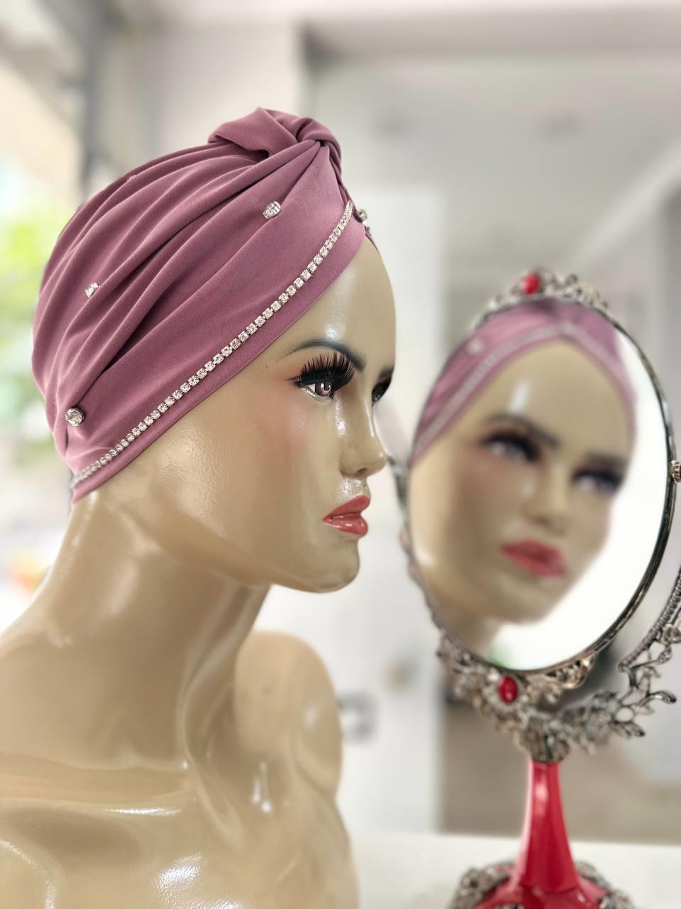 Sayra Shawl KadınTaşlı Bone Pembe