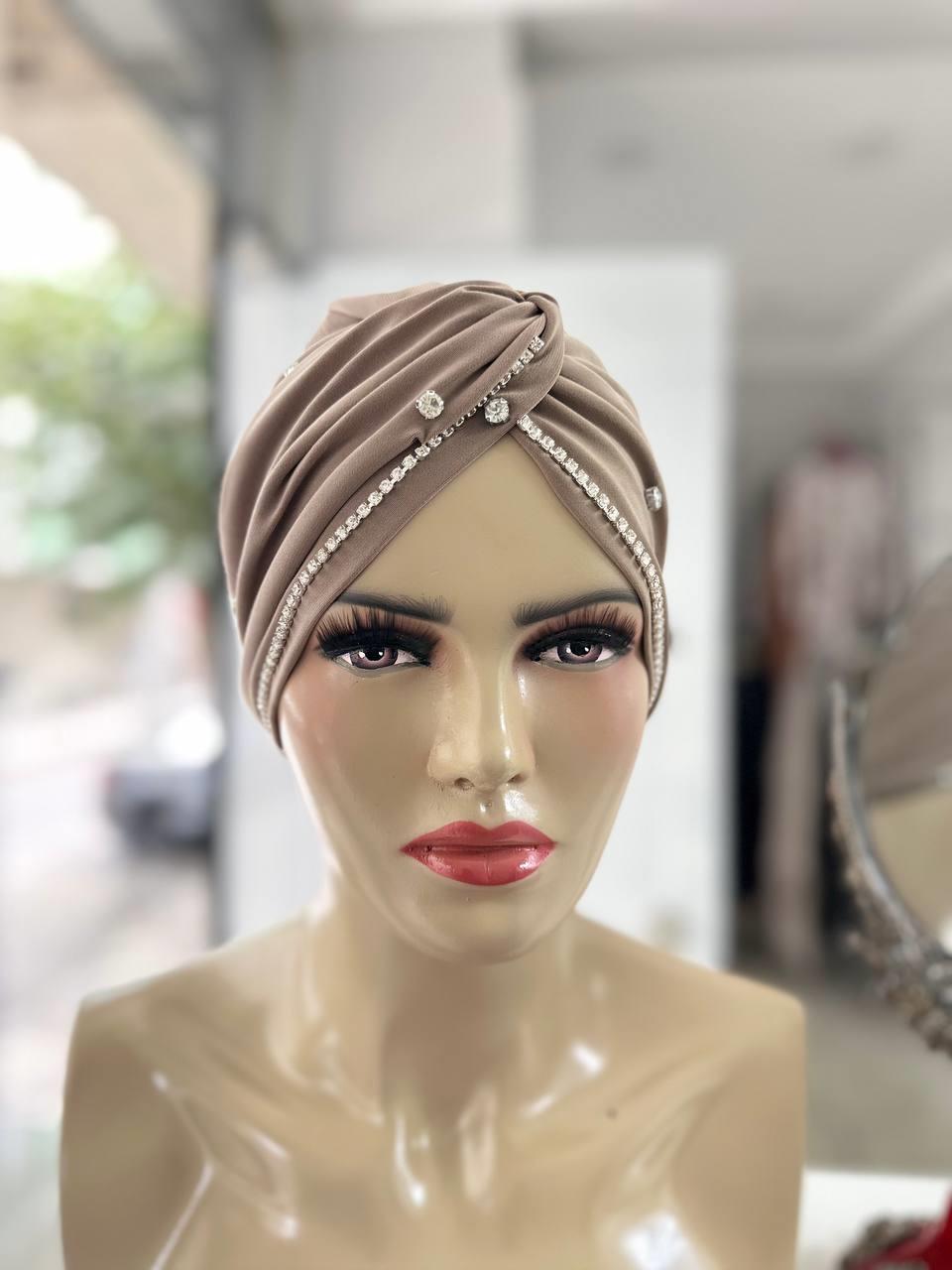 Sayra Shawl KadınTaşlı Bone Vizon