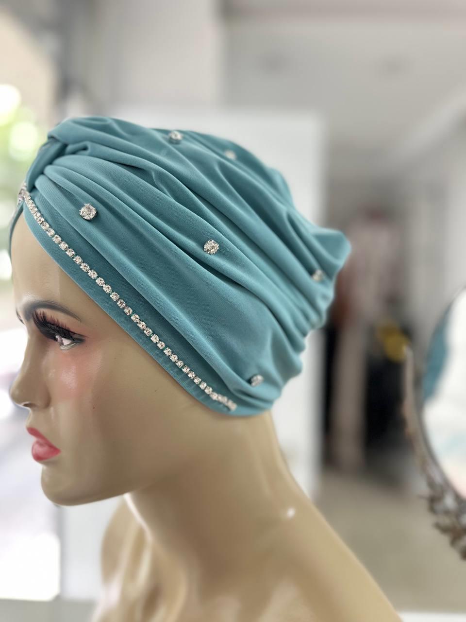 Sayra Shawl KadınTaşlı Küf Yeşili