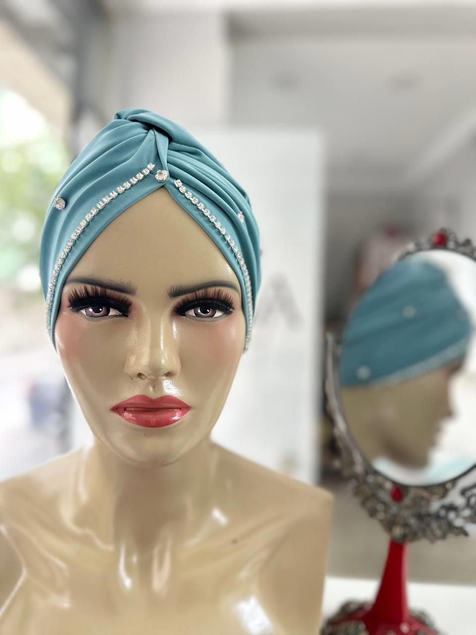 Sayra Shawl KadınTaşlı Küf Yeşili