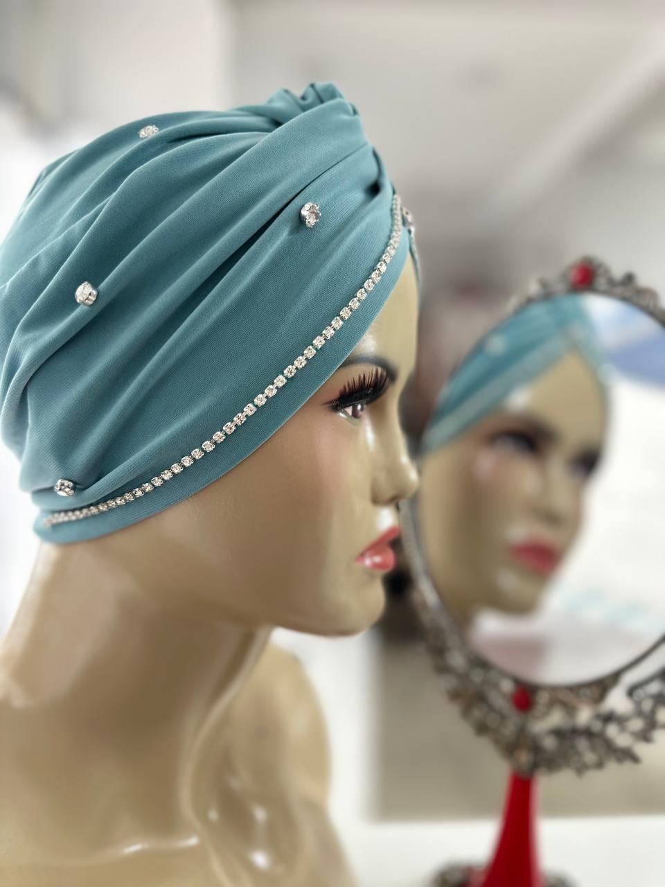 Sayra Shawl KadınTaşlı Küf Yeşili