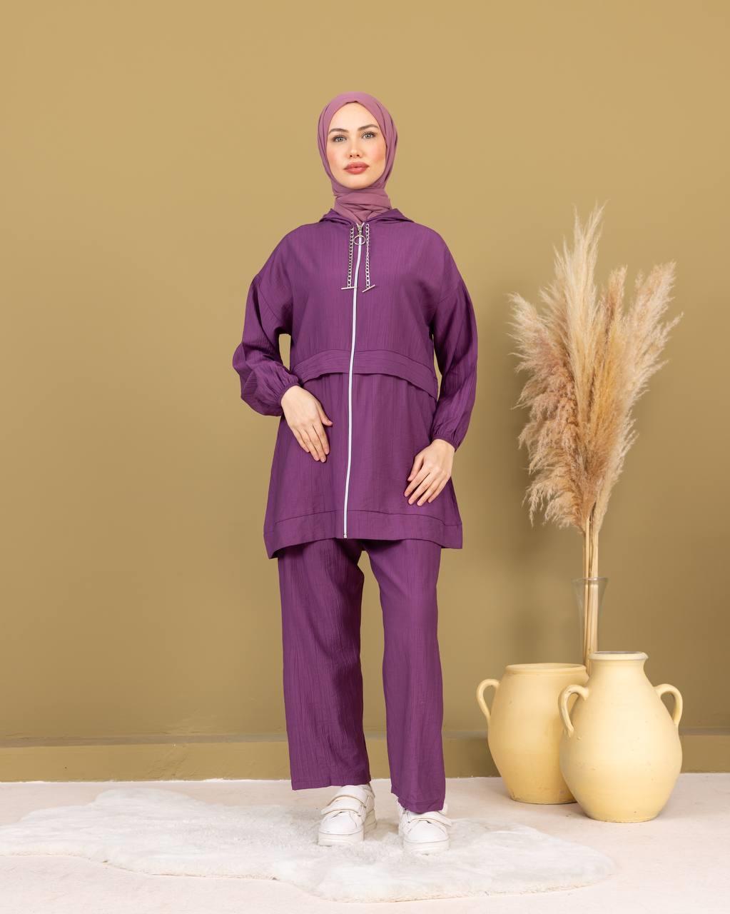 Sayra Shawl Pantolonlu Takım