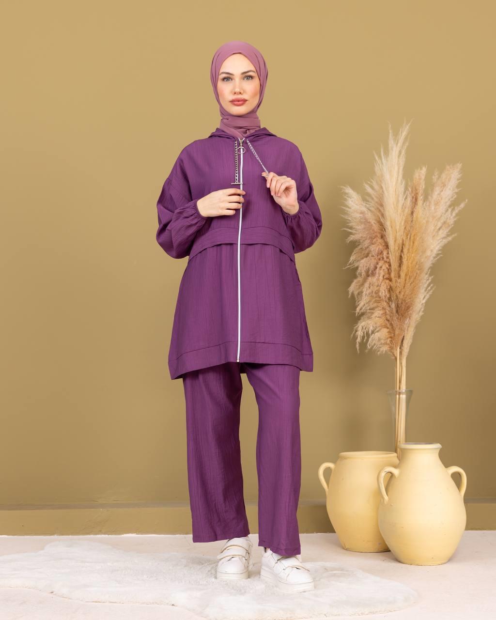 Sayra Shawl Pantolonlu Takım