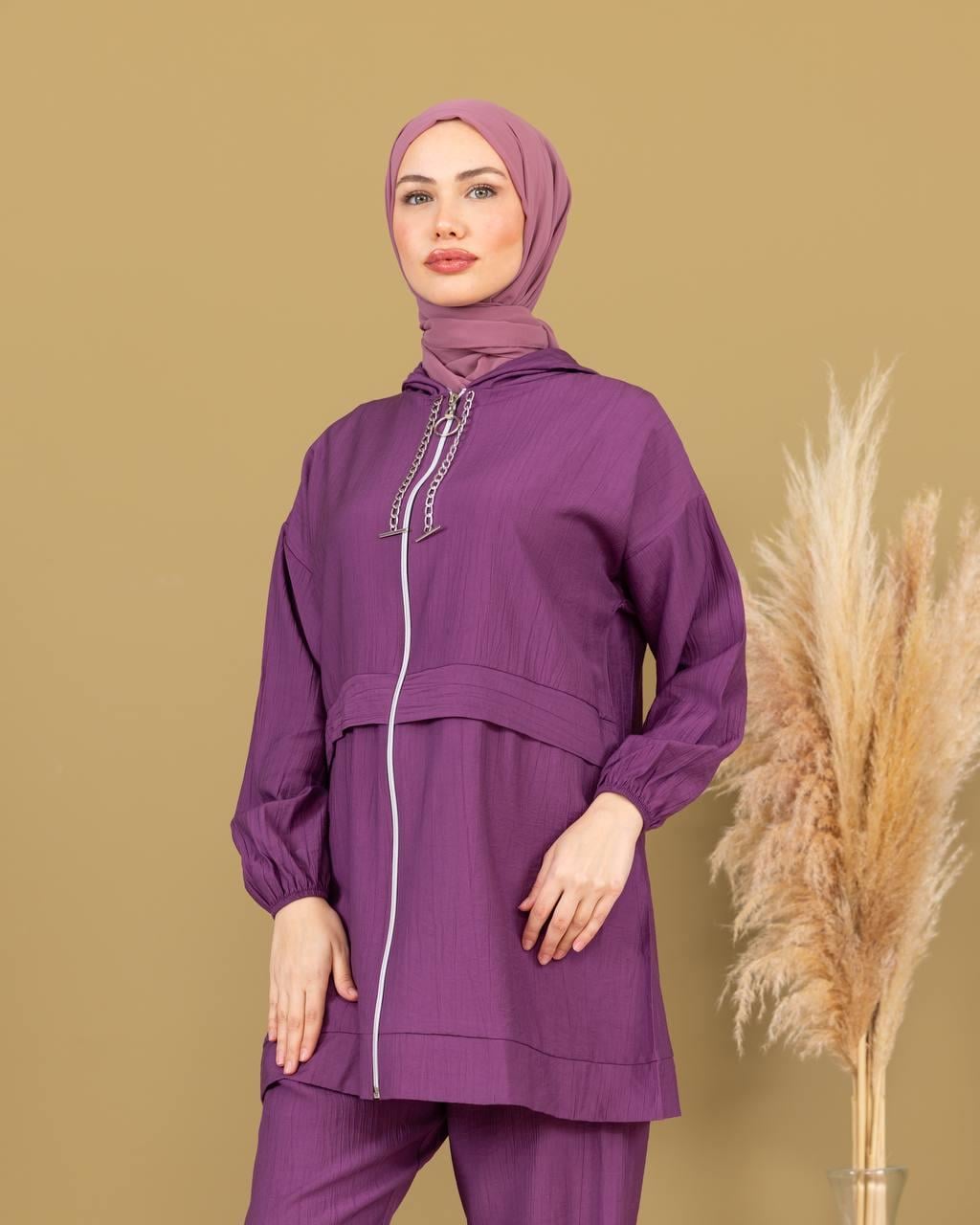 Sayra Shawl Pantolonlu Takım