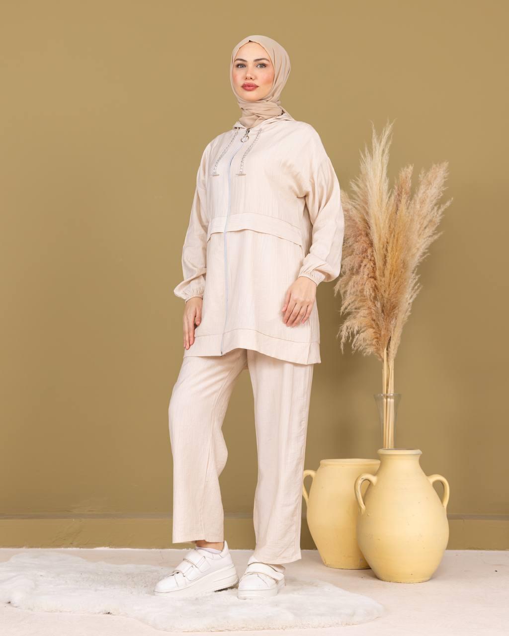 Sayra Shawl Pantolonlu Takım