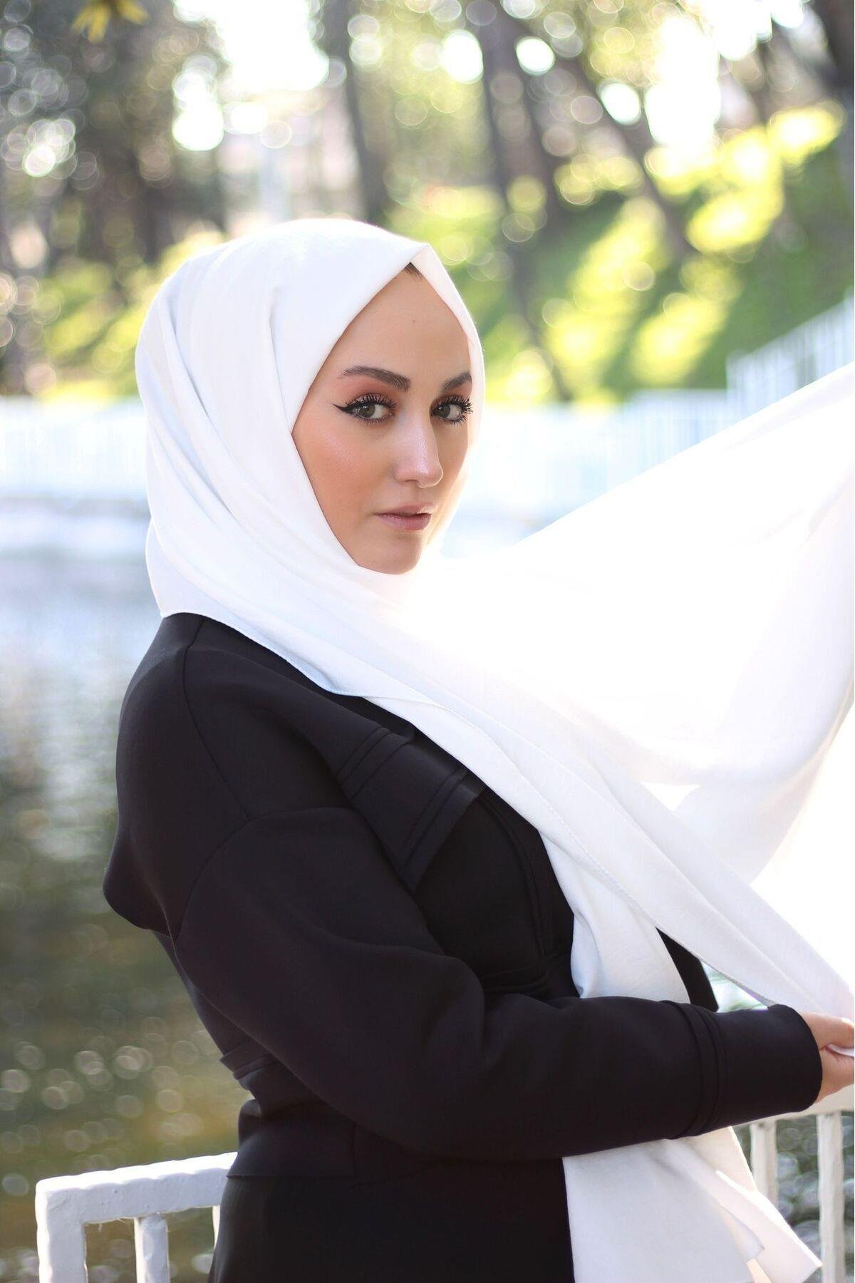Sayrashawl caz şal beyaz