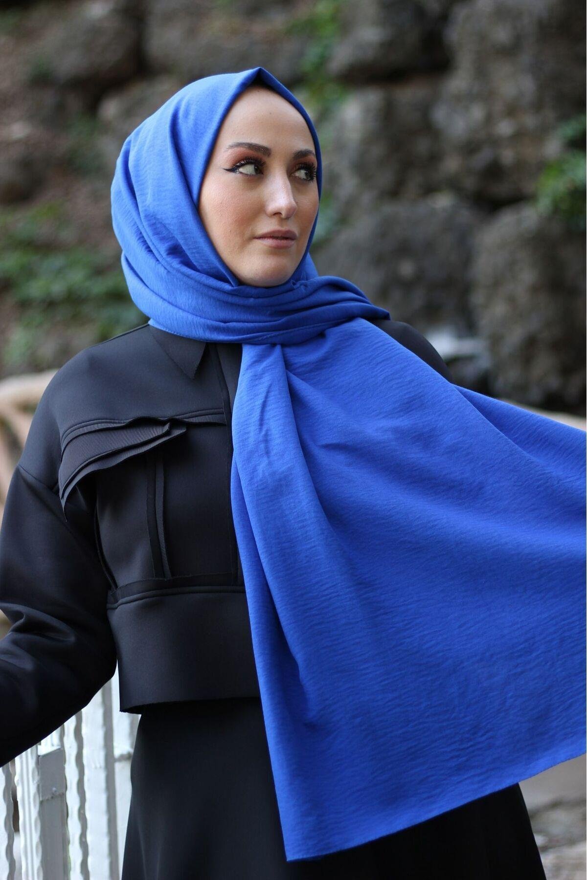 shawl caz şal mavi