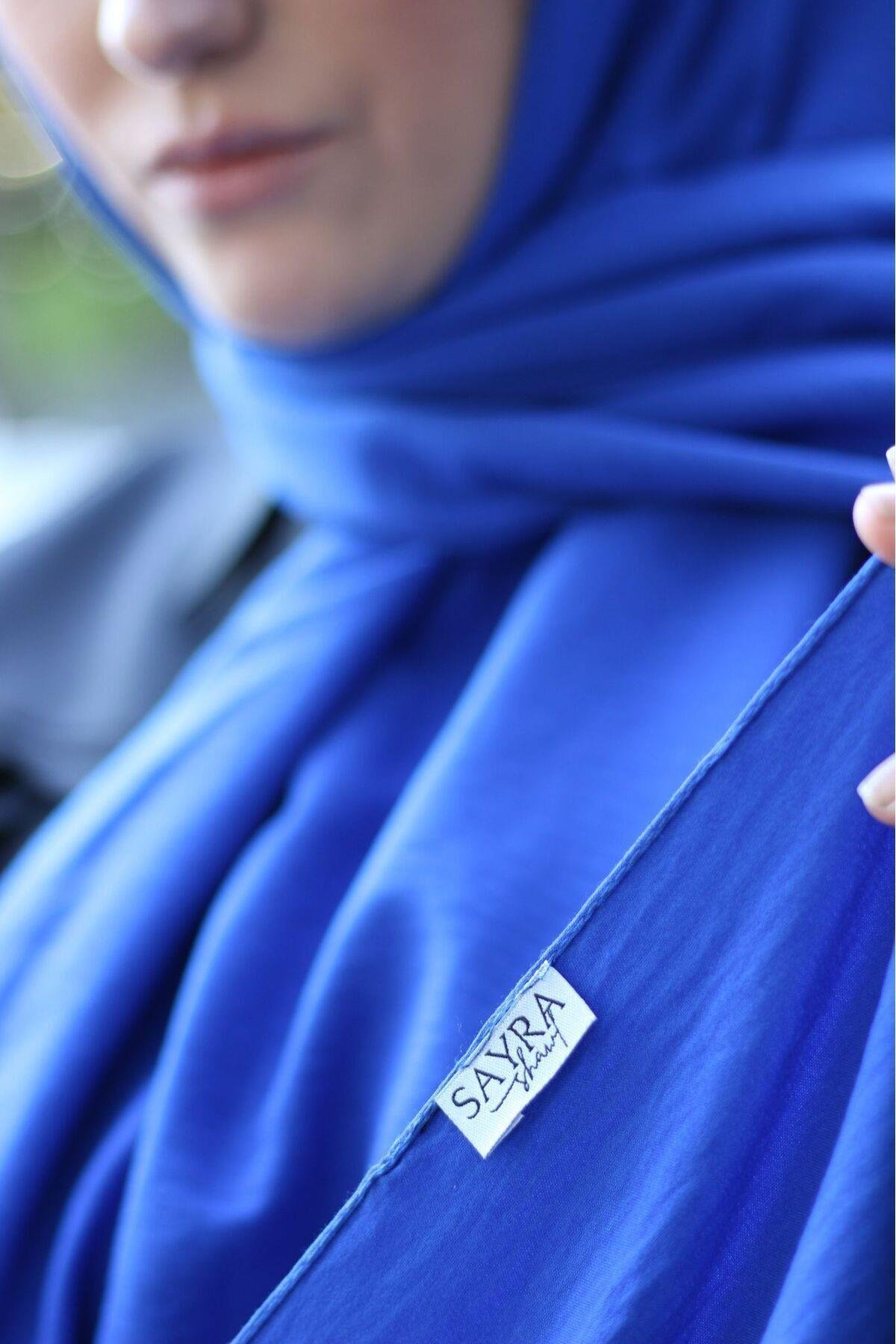 shawl caz şal mavi