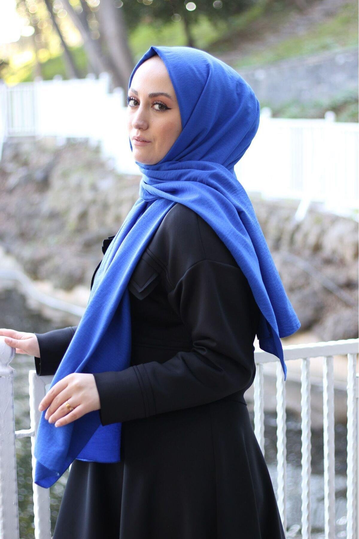 shawl caz şal mavi