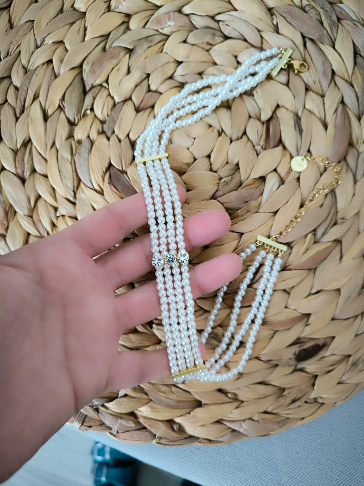 İnci Choker Kolye 