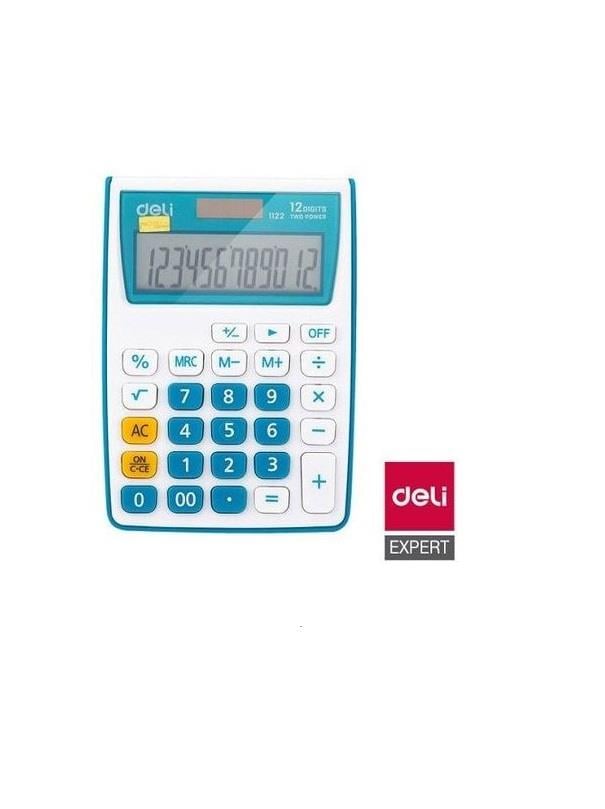 DELİ 1122 HESAP MAKİNESİ 12 HANELİ MAVİ