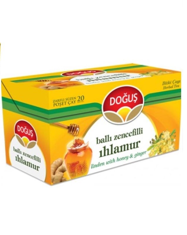 DOĞUŞ  BALLI ZENCEFİLLİ IHLAMUR BARDAK POŞET ÇAY 20Lİ