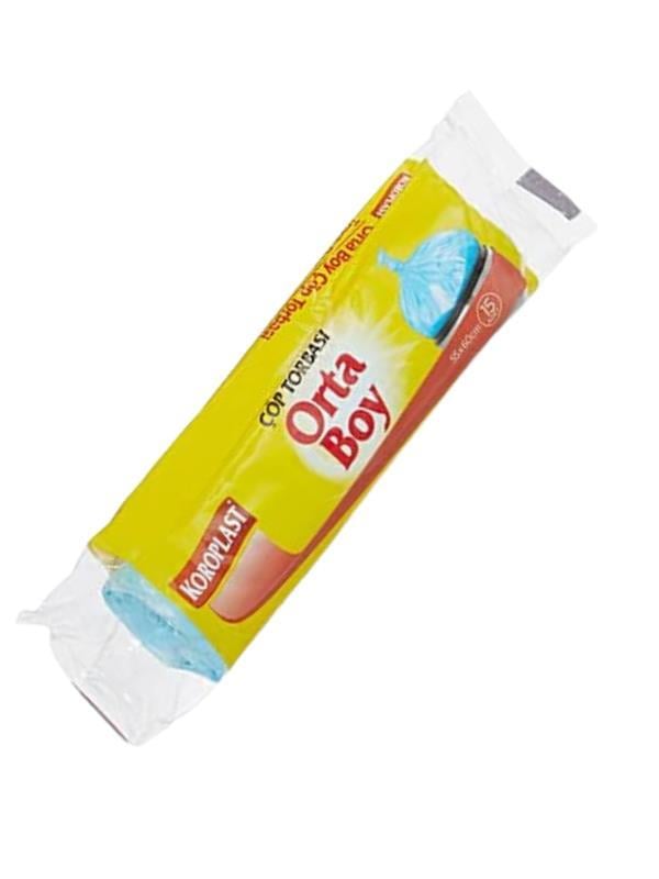 KOROPLAST ORTA BOY ÇÖP POŞETİ 55X60 CM 15 Lİ