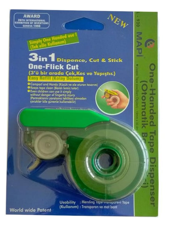 MAPİ 19 MM OTOMATİK BANT KESME MAKİNESİ YEŞİL