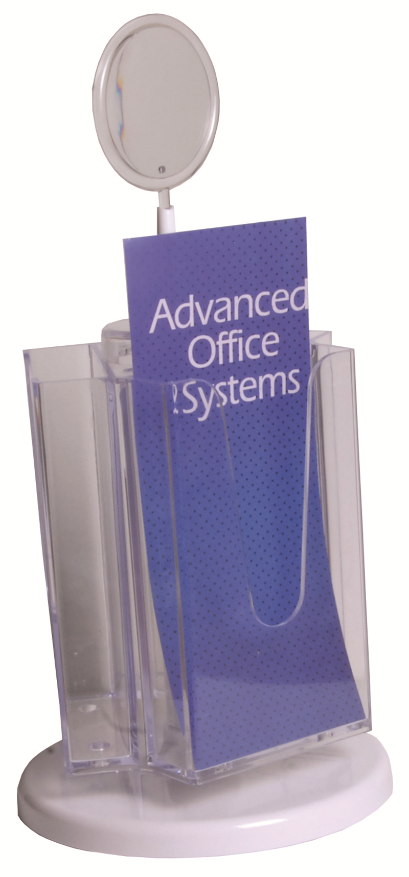 MAPİ 3 YÖNLÜ 6 RAF AFİŞ TAŞIYICI STAND (DÖNER SİSTEM) (1/3 A4)