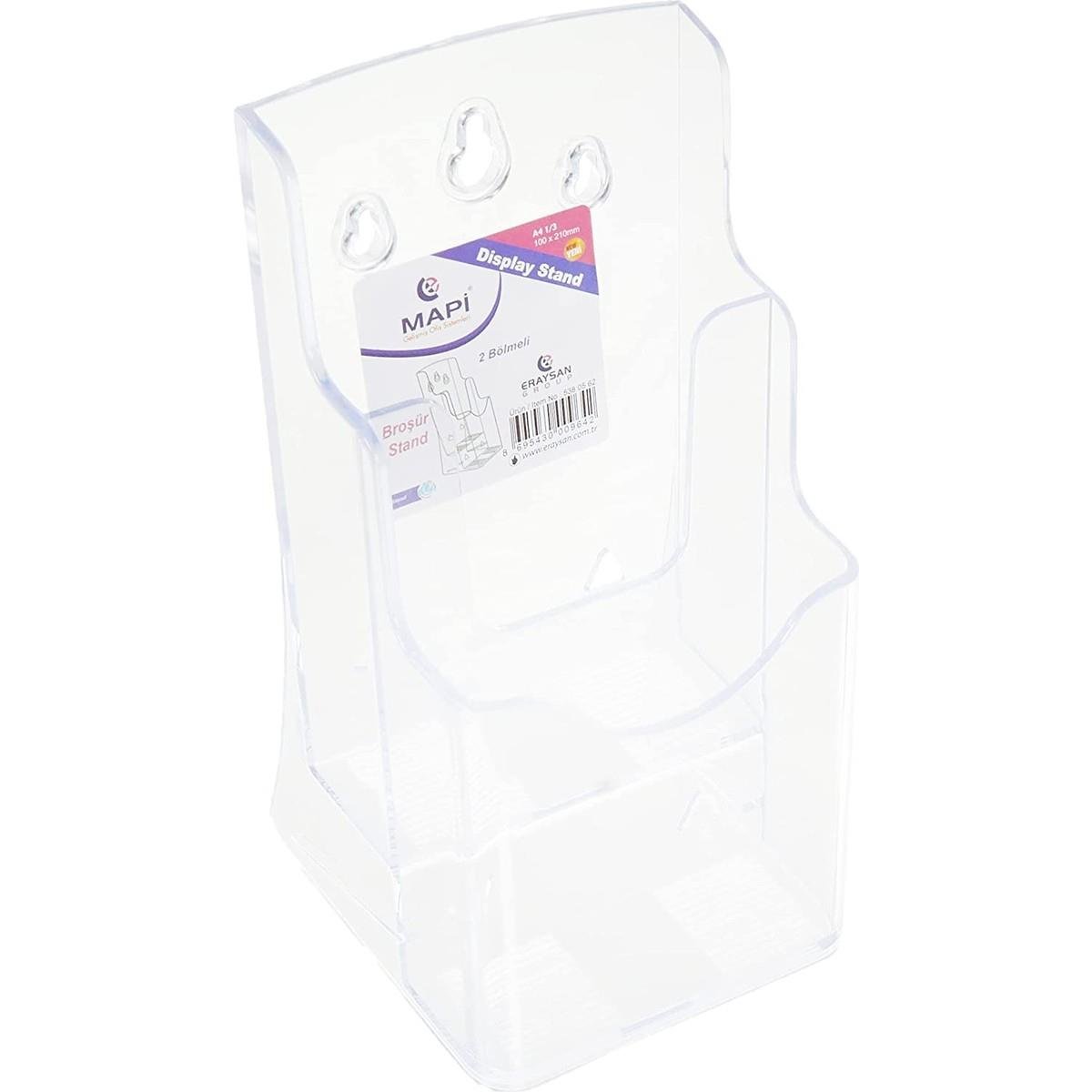 MAPİ AFİŞ TAŞIYICI STAND (BROŞÜRLÜKLER) İKİLİ (100X210) 1/3 A4