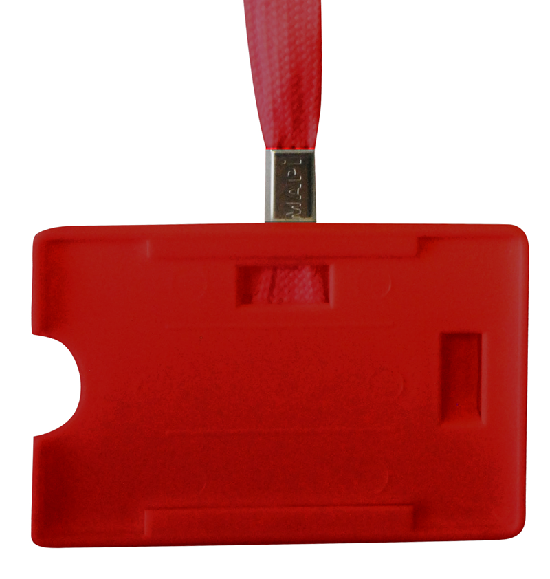 MAPİ ASKI İPLİ KART KABI KIRMIZI 5 Lİ BLİSTERLI