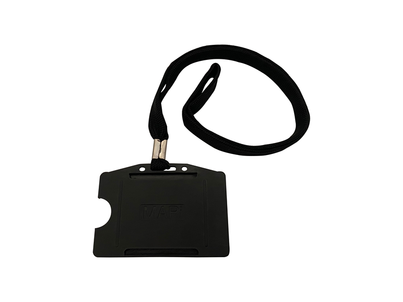 MAPİ ASKI İPLİ KART KABI SİYAH 5 Lİ BLİSTERLI