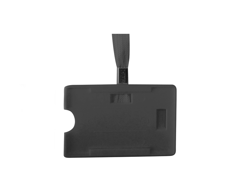 MAPİ ASKI İPLİ PP KART KABI SİYAH 25'Lİ PAKET